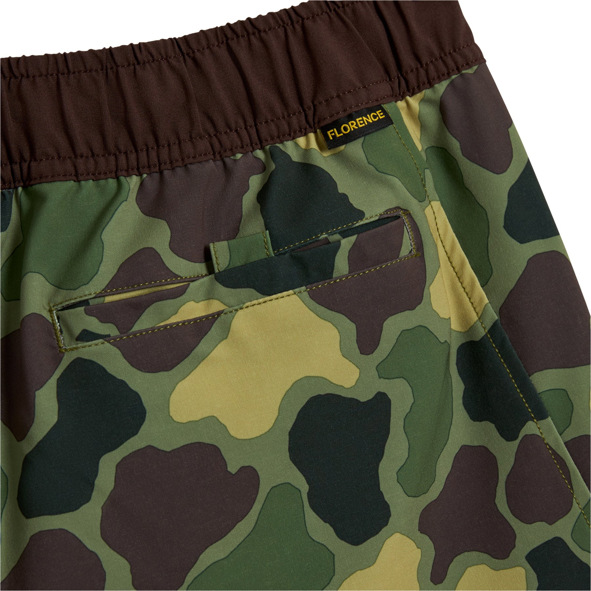 2026 Florence Marine X Standaard Elastische Korte Broek FMBS00041 - Tropic Green Camo